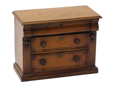 Lot 1029 - A Victorian mahogany miniature or apprentice...
