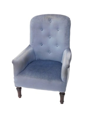Lot 1043 - A 19thC mahogany framed open armchair, the...