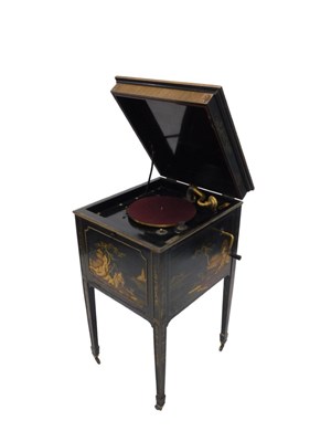 Lot 1046 - An unusual early 20thC Japanned and lacquered...