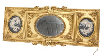 Lot 1074 - A highly decorative 20thC giltwood overmantel...