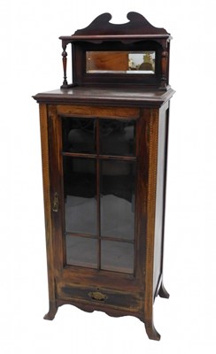Lot 1086 - An Edwardian rosewood and chequer banded music...