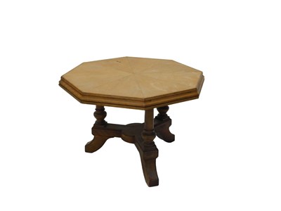 Lot 1133 - An early 20thC oak octagonal topped occasional...