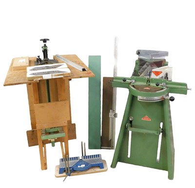 Lot 1144 - A Morso+10 freestanding mitre guillotine, for...