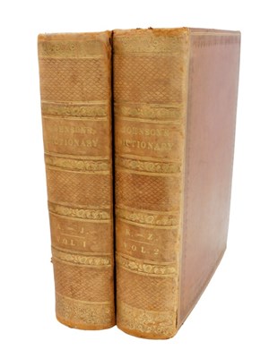 Lot 1166 - Books. Johnson (Samuel) A Dictionary of the...