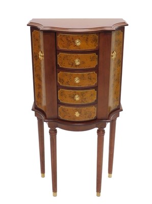 Lot 1075 - A Louis XV style jewellery cabinet, of...